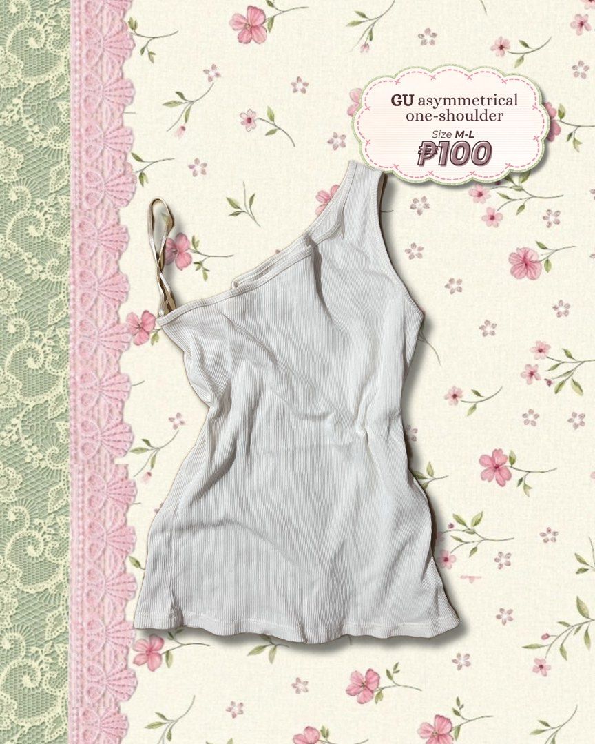 Asymmetrical one shoulder top (Category: Sleeveless) located in Pasig City. Submitted by kcs.decluttering (Listing ID 1463676746, Image 1). Description: .