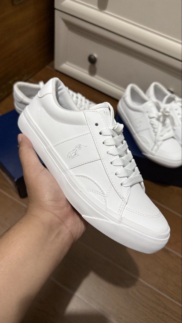 Authentic Ralph Lauren white sneakers (Category: Sneakers) located in Quezon City. Submitted by reidify (Listing ID 1463725832, Image 2). Description: Us size 5 and 6 can also fit kids size Brand new never been used.