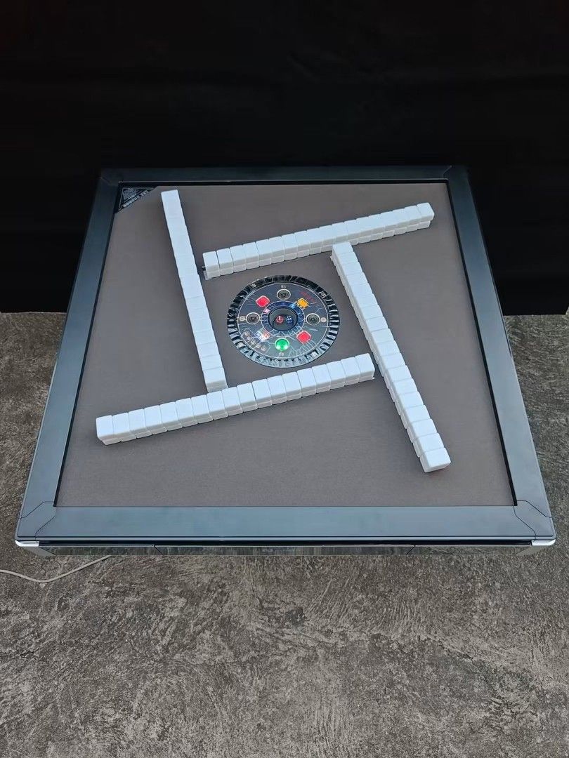 Automatic Mahjong Table (Foldable) (Category: Tables & Sets) located in Manila. Submitted by thrifty.sh0p (Listing ID 1463638059, Image 2). Description: Automatic Mahjong Table (Foldable) ✅PRICE: 💵22k💵 free delivery 🚚 around Metro Manila and Region 4A (COD) - Brand new (Rotor craft) - Coaster type - Ultra Slim Base - 144+144 pcs tiles, size 40 - 2 sets of tiles, green and white (jade cast) - With Cover - With Chips and Phone Holders - With USB