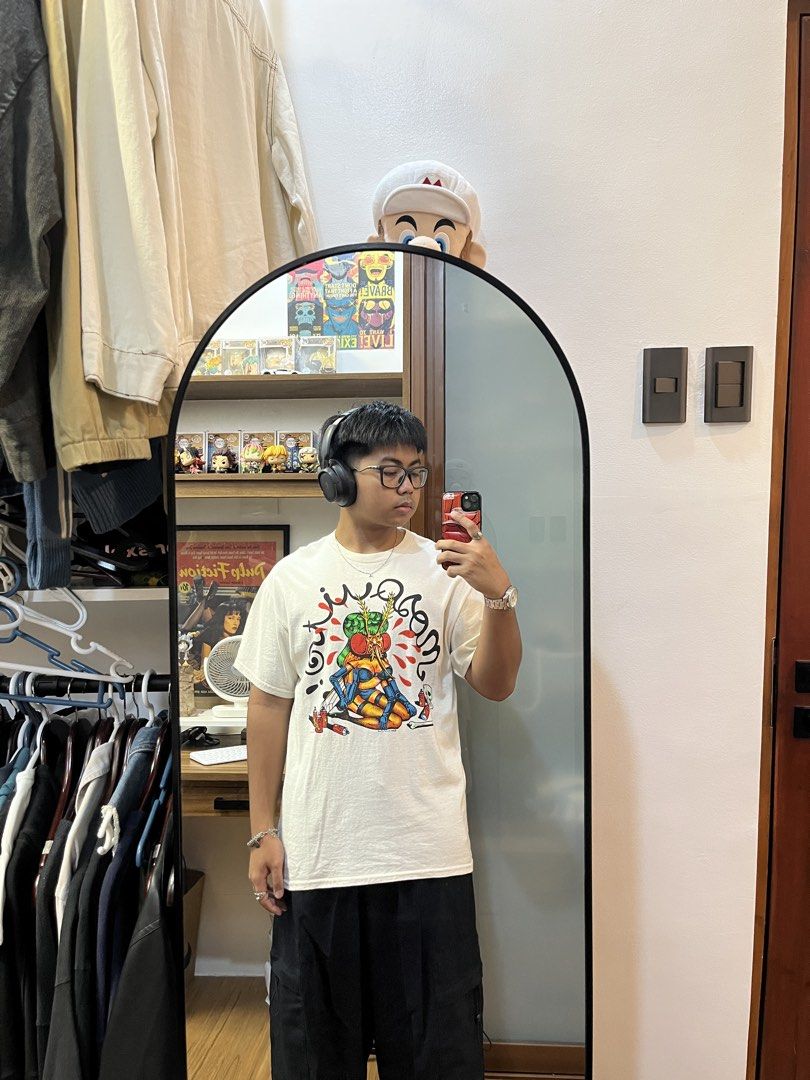 Bad Guys Club “Mosquito!” Tee (Category: Tshirts & Polo Shirts ) located in Davao. Submitted by spilled.bins (Listing ID 1463636560, Image 3). Description: Bad Guys Club “Mosquito!” Tee Cut White Tag Width: 21in Length: 29in Large Measurement Slight Yellow Collar Excellent Condition Mine: ₱500 . +shipping fee on top . Model Reference: Height: 5’5 feet Weight: 68kg.