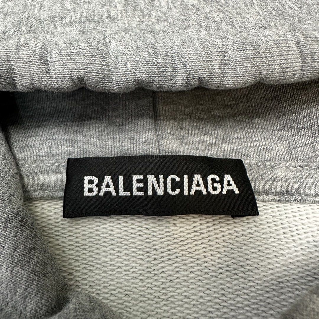 Balenciaga hoodie grey (Category: Announcements) located in Consolacion. Submitted by collaborated_styles (Listing ID 1463700206, Image 3). Description: Balenciaga BB hoodie grey Bestfit xl but S ontag oversized Dimes 23/29.5 Colorate: 9.8/10 No issues As new condition .