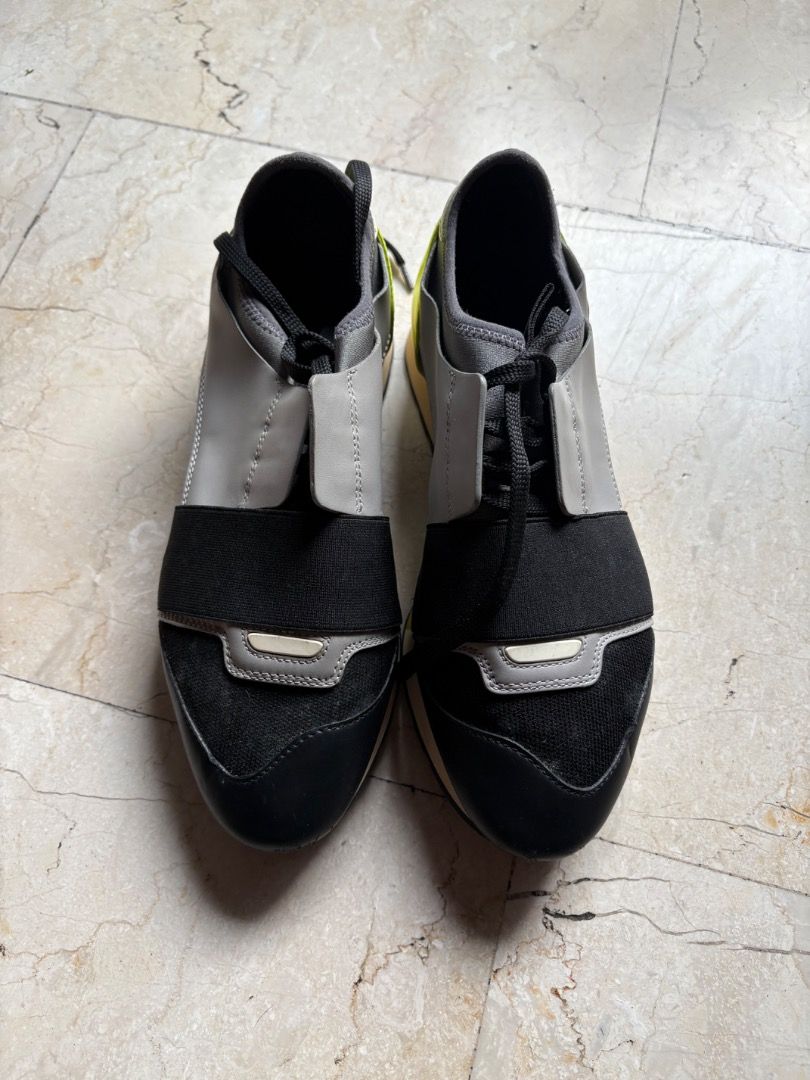 Balenciaga Sneakers (Category: Sneakers & Footwear) located in Quezon City. Submitted by icecreammonster (Listing ID 1463656022, Image 1). Description: Balenciaga Sneakers Size 7 Please note: some parts are sticky due to storage but still in okay condition.