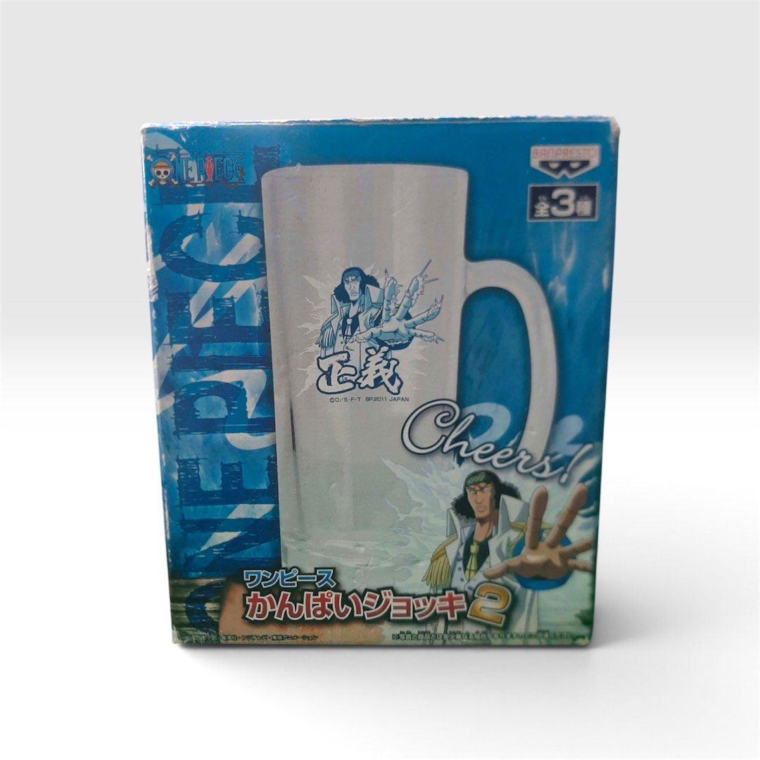 Banpresto One Piece kuzan Beer Mug (Category: Dinnerware & Cutlery) located in Zamboanga. Submitted by lcomprendio26013 (Listing ID 1463687756, Image 1). Description: 👁PLEASE READ THE DESCRIPTION BEFORE YOU CHAT ME👍 Authentic Brand: Banpresto size: 6” tall brandnew 📢📢pg hnd aq makarply dto sa carousel paki messge aq sa peysbuk SEARCH LZ FIGURE AND STUFF📢📢.