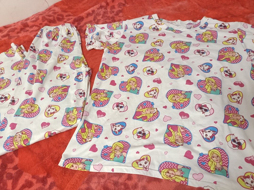 Barbie Print Sleepwear Set (Category: Undergarments & Loungewear) located in Bulacan. Submitted by diann3333 (Listing ID 1463732580, Image 1). Description: good as new s-l used twice.