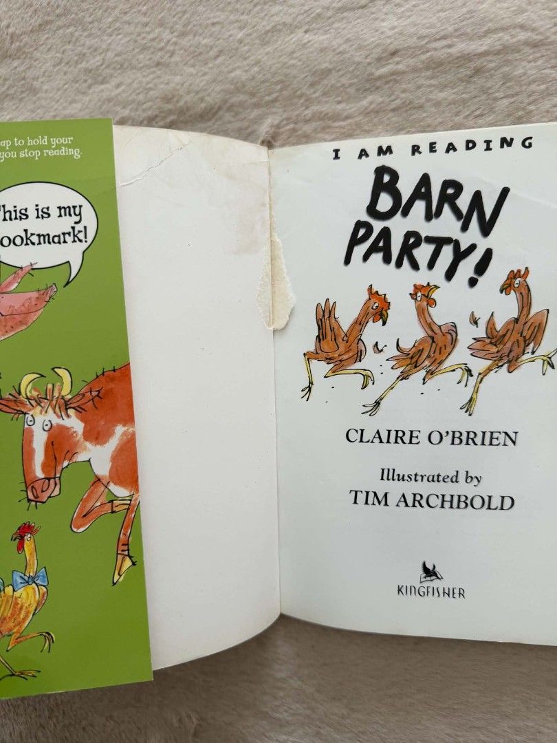Barn Party - Claire O, Brien (Category: Children's Books) located in Santiago. Submitted by bookworm_club (Listing ID 1463593820, Image 3). Description: 📚no cancellation, return or exchange. 📚secondhand books. some books are in good condition while some has minimal flaws (foxing, creases, dog-eared pages, etc.) 📚reasonable haggling is allowed. 💰MOP: For same day pickup - CASH & BANK TRANSFER For shipping or scheduled pickup - BANK TRANSFER 🚚