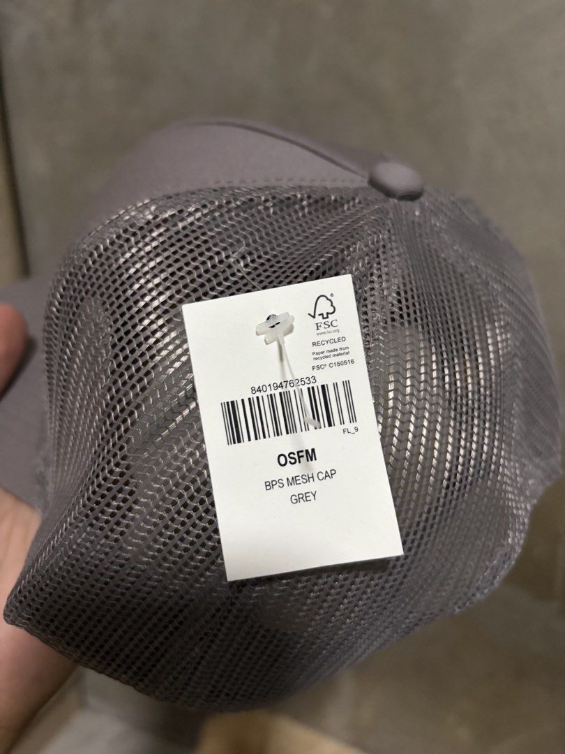Bass Pro Shops Mesh Trucker Cap Grey OSFM (Category: Caps & Hats) located in Guihulngan. Submitted by fbthriftgoodsniace (Listing ID 1463613672, Image 3). Description: - Grey Bass Pro Shops trucker cap - Features iconic Bass Pro Shops logo with fish graphic - Breathable mesh back - Adjustable snapback closure for a custom fit - One Size Fits Most (OSFM) - Ideal for fishing adventures or everyday casual style.