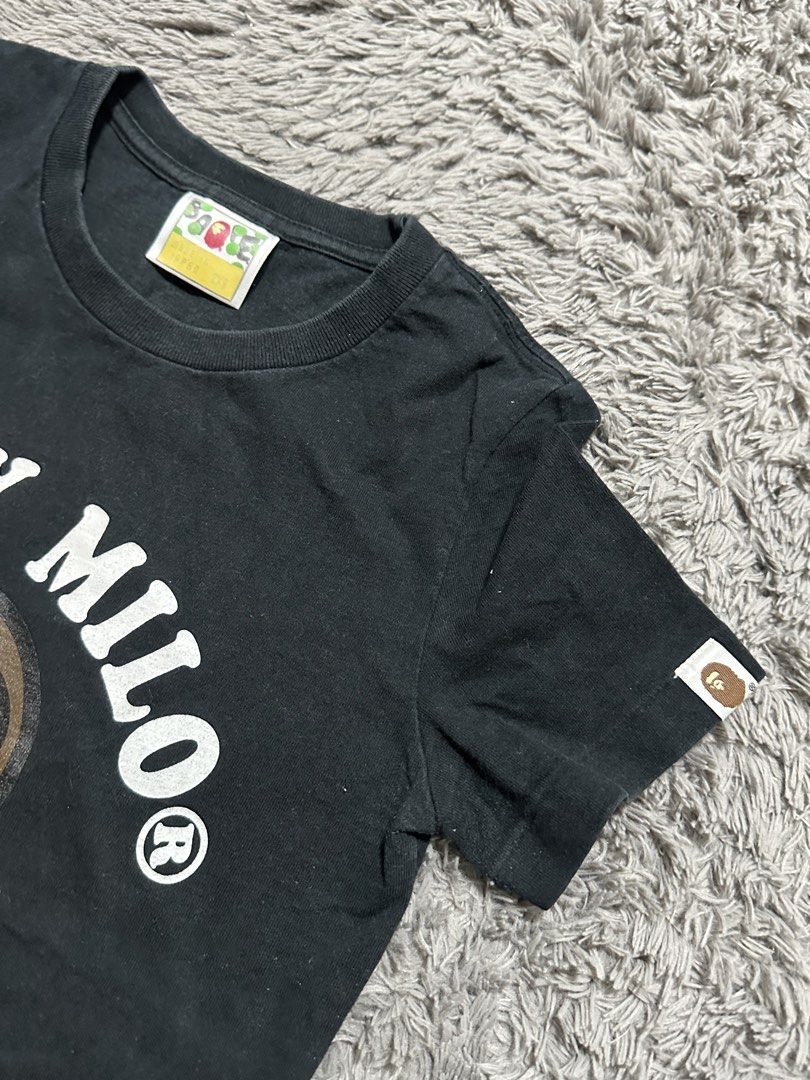 Bathing Ape Baby Milo Tee (Category: Others Tops) located in Manila. Submitted by mae__________c (Listing ID 1463684367, Image 2). Description: used this as baby tee (i’m a medium) can fit xs, small to medium body.