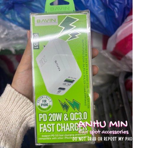 BAVIN Adapter Charger | Original | Fast Charger (Category: Chargers) located in Manila. Submitted by thespot.accessories (Listing ID 1463617557, Image 1). Description: 🔌 BAVIN Chargers – Quality & Reliable Charging Accessories ✔ Available in Charger Cords & Adapters ✔ Compatible with iPhone & Android devices ✔ Fast & reliable charging ✔ Durable & high-quality materials ✔ Perfect for home, office, travel & everyday use ✔ Different types and model