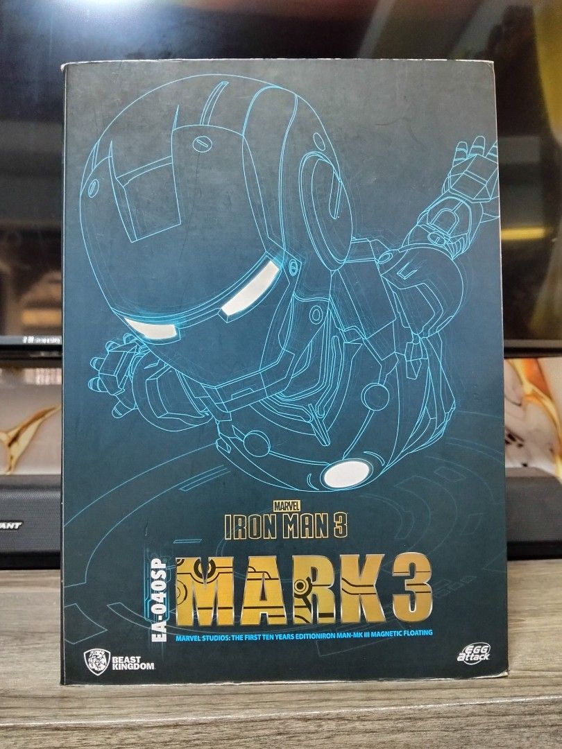 Beast Kingdom Floating Iron Man MK 3 (Category: Figurines & Statues) located in Tanza. Submitted by takodachi23 (Listing ID 1463597277, Image 2). Description: Authentic Beast Kingdom Floating Iron Man MK 3 (Marvel Studios The First Ten Years) Untested base, pero declared working ng kinuhanan ko. Broken 1 finger and few scratches sa loob ng mask. Barely noticeable ang issues..