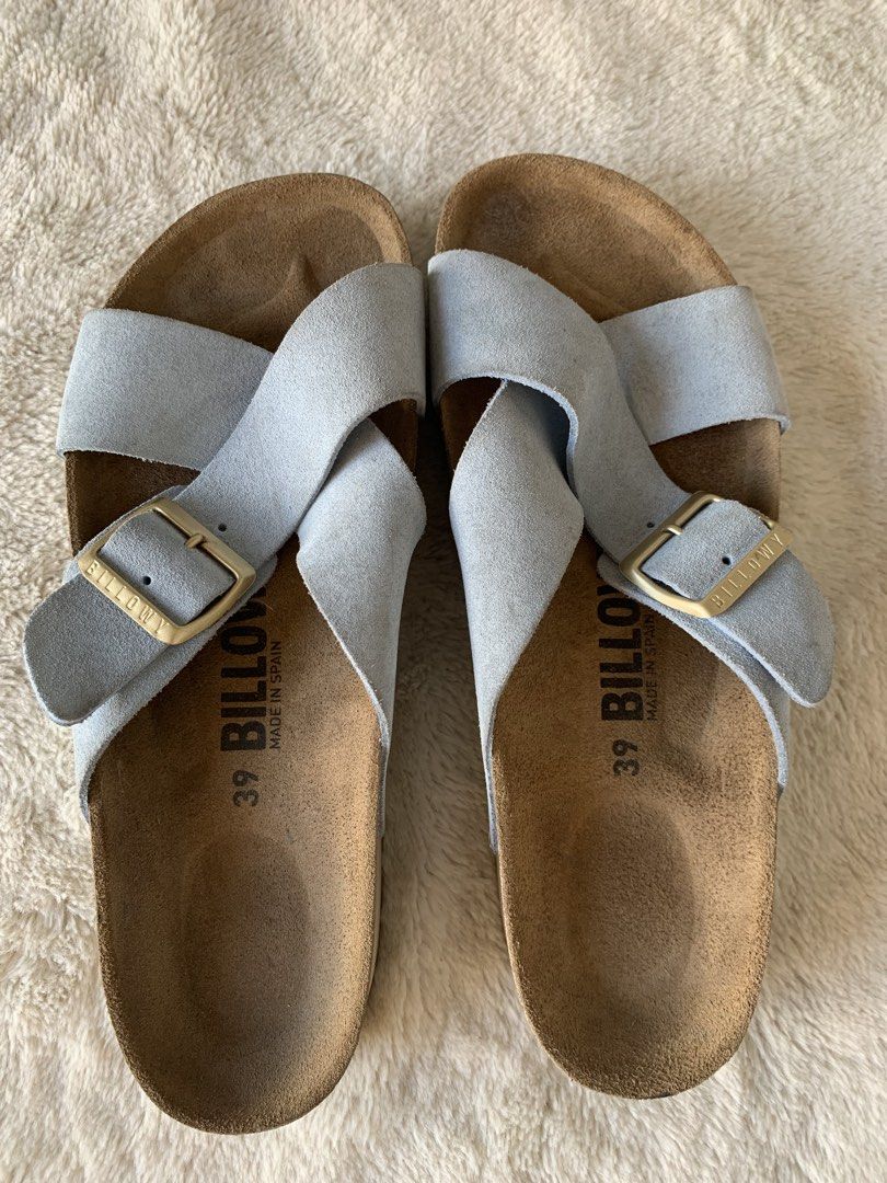BILLOW Suede Blue Sandals Size 39 (Category: Flats & Sandals) located in Taguig. Submitted by madisam (Listing ID 1463576629, Image 1). Description: Preloved likenew used twice Size:39 .