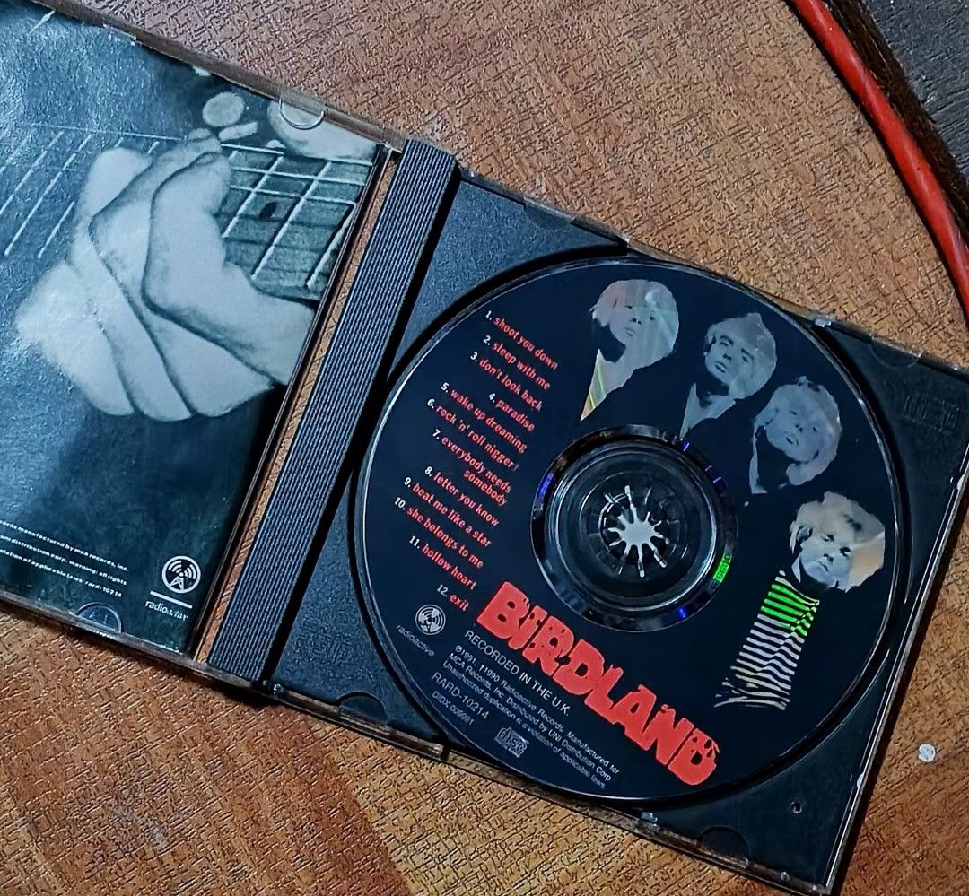Birdland CD - Shoot You Down (Category: CDs & DVDs) located in Quezon City. Submitted by dancatz (Listing ID 1463692005, Image 2). Description: □ P 450.00 - Birdland CD: 'Shoot You Down' album - Recorded in the UK - Features popular tracks like 'Paradise' and 'Exit' - A classic addition to any music collection LFB Seller's location : Brgy. Sta. Teresita Quezon City Please DM for more details Payment Mode : Gcash Bank transfer [ BPI ] Delivery met