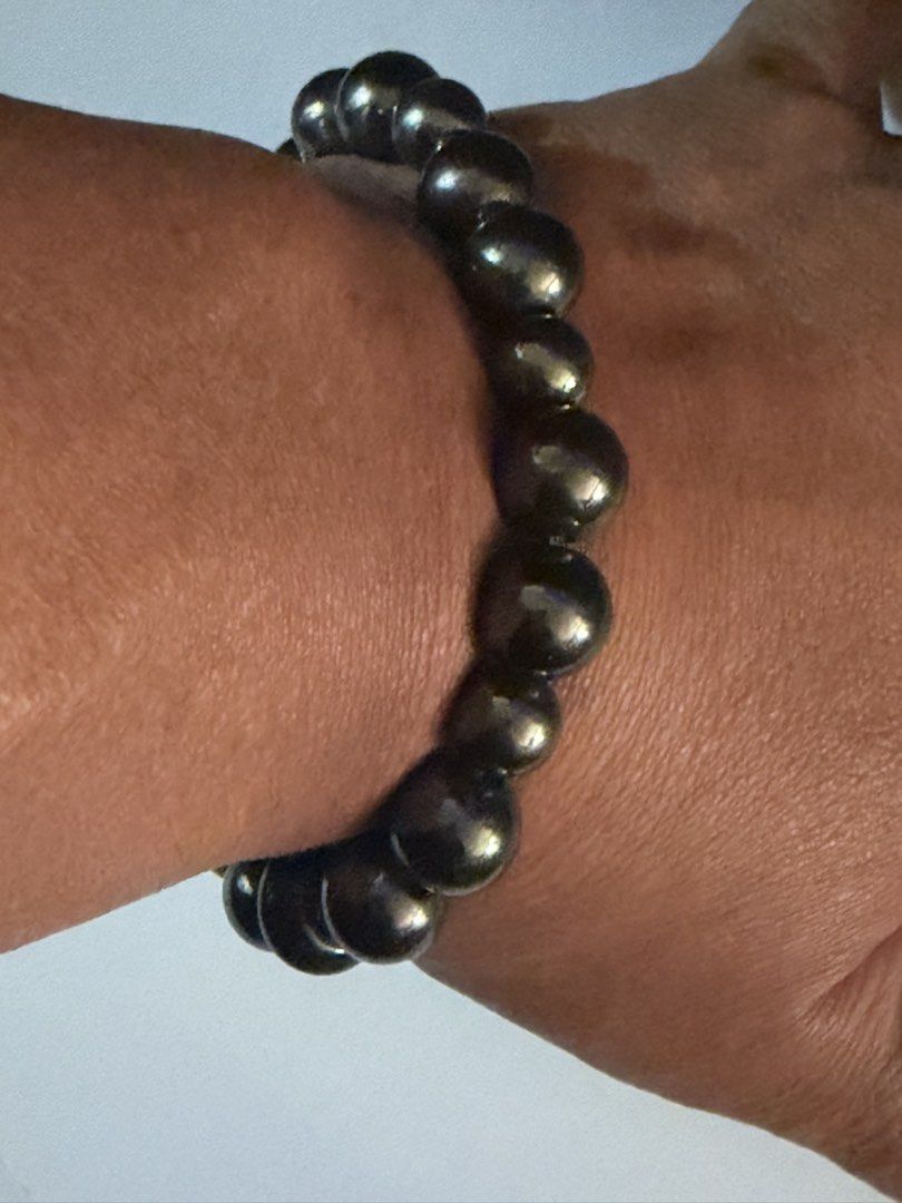 Black Lava Stone “Obsidian” Beaded Stretch Bracelet (Category: Jewelry) located in Caloocan City. Submitted by dom360 (Listing ID 1463740795, Image 2). Description: - Genuine black Obsidian bracelet - Stretchy band for easy on and off - Smooth, round beaded made of genuine Obsidian Stone - Ideal for everyday wear - Versatile accessory to complement any outfit made for a great sophisticated fit. .