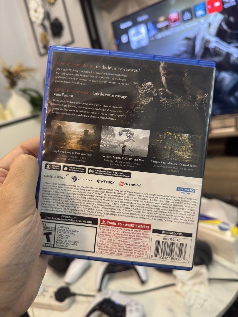 Black Myth Wukong PS5 CD (Category: PlayStation) located in Pasig City. Submitted by robbiseraphin (Listing ID 1463640985, Image 2). Description: 🎮 Selling: Black Myth Wukong for the PS5 💰 For only 1,900 php! —————— 📱PM me if you have any questions .