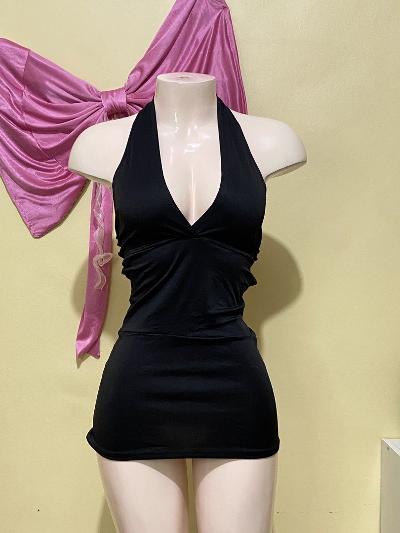 BLACK SEXY HALTER BACKLESS DRESS (Category: Undergarments & Loungewear) located in Dasmarinas. Submitted by hannah.oakph (Listing ID 1463612969, Image 2). Description: .