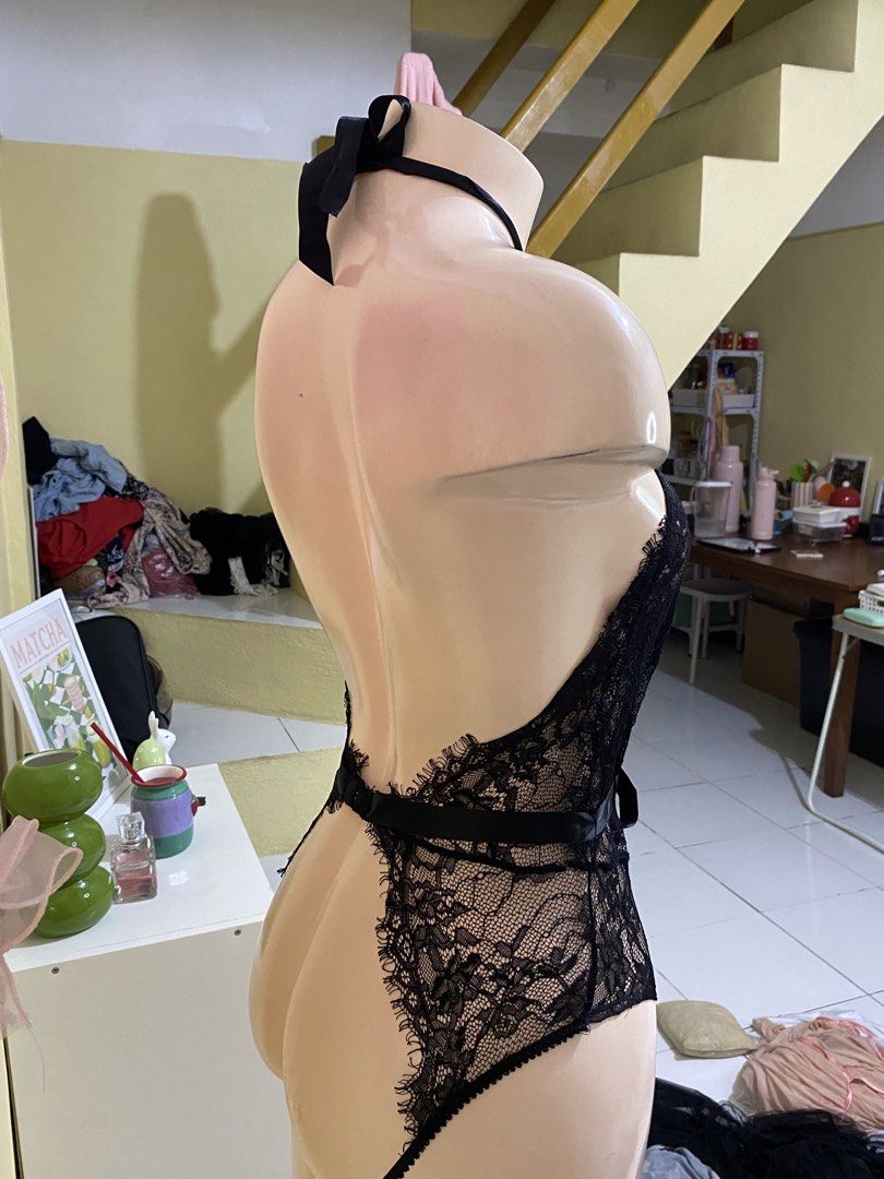 BLACK SEXY LACE HALTER BODYSUIT (Category: Undergarments & Loungewear) located in Dasmarinas. Submitted by hannah.oakph (Listing ID 1463612331, Image 3). Description: .