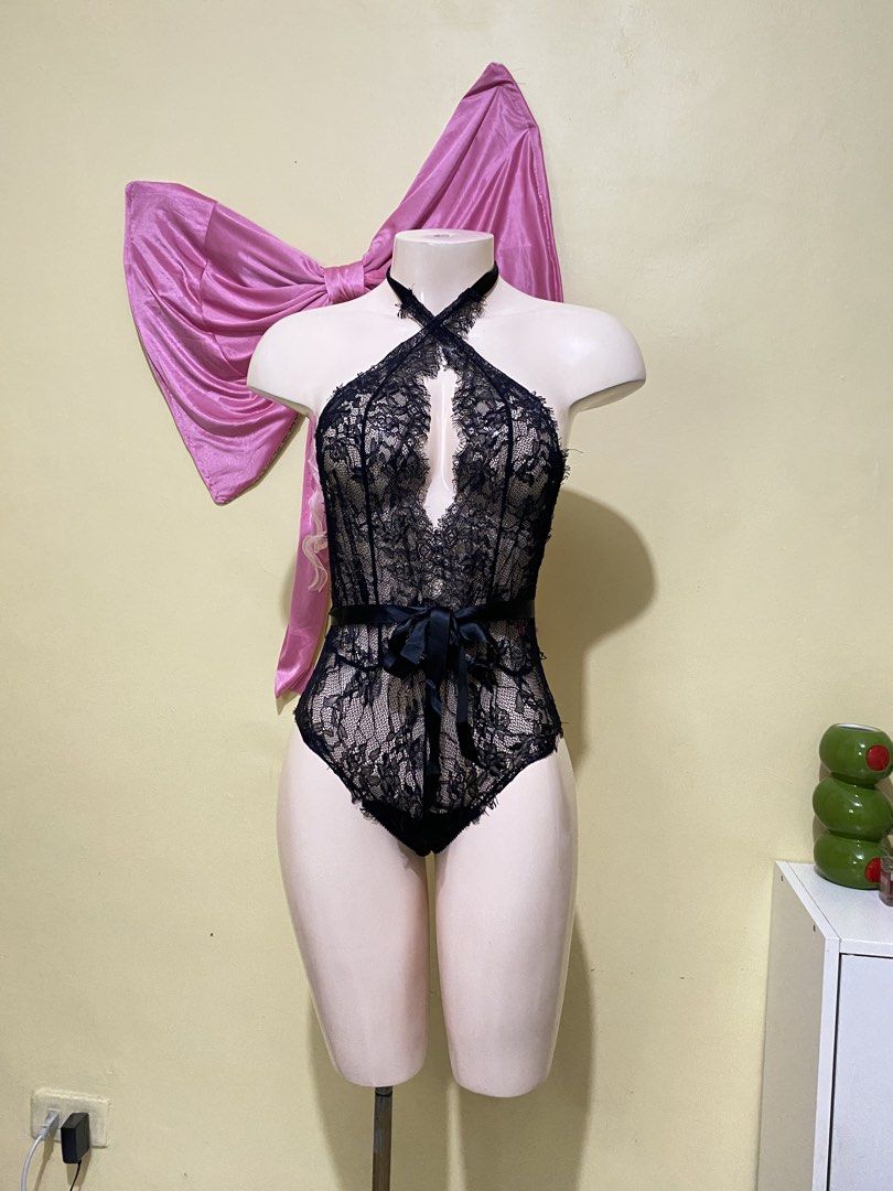 BLACK SEXY LACE HALTER BODYSUIT (Category: Undergarments & Loungewear) located in Dasmarinas. Submitted by hannah.oakph (Listing ID 1463612331, Image 1). Description: .