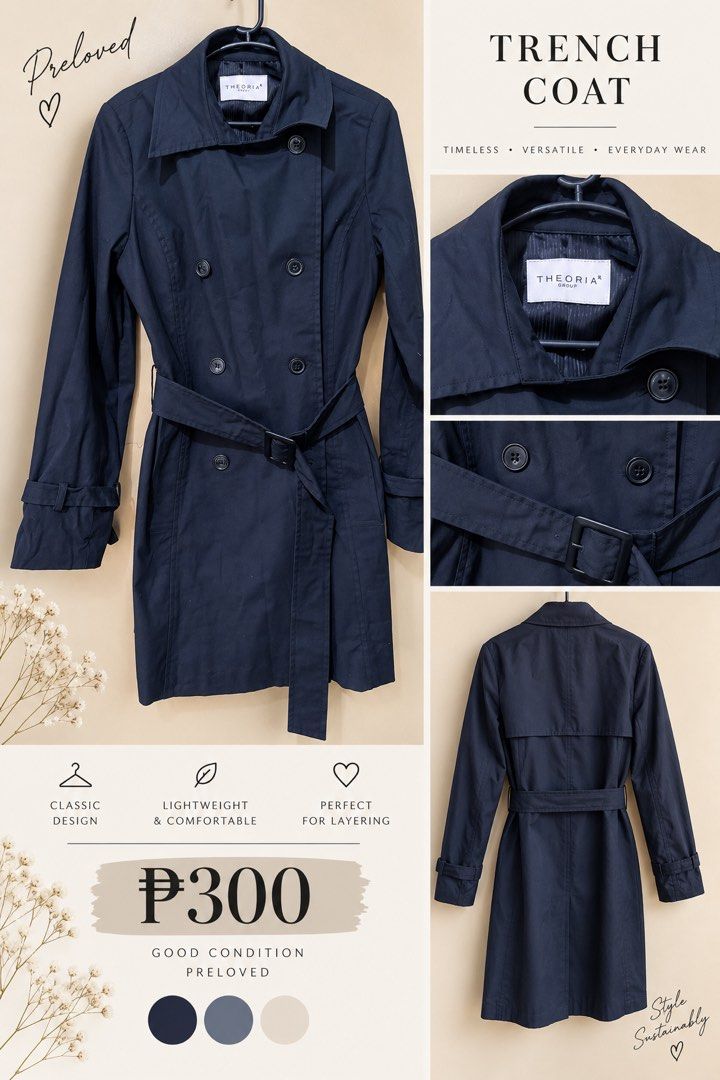 Black Trench Coat (Category: Coats, Jackets and Outerwear) located in Muntinlupa City. Submitted by cocofinds023 (Listing ID 1463621980, Image 1). Description: .