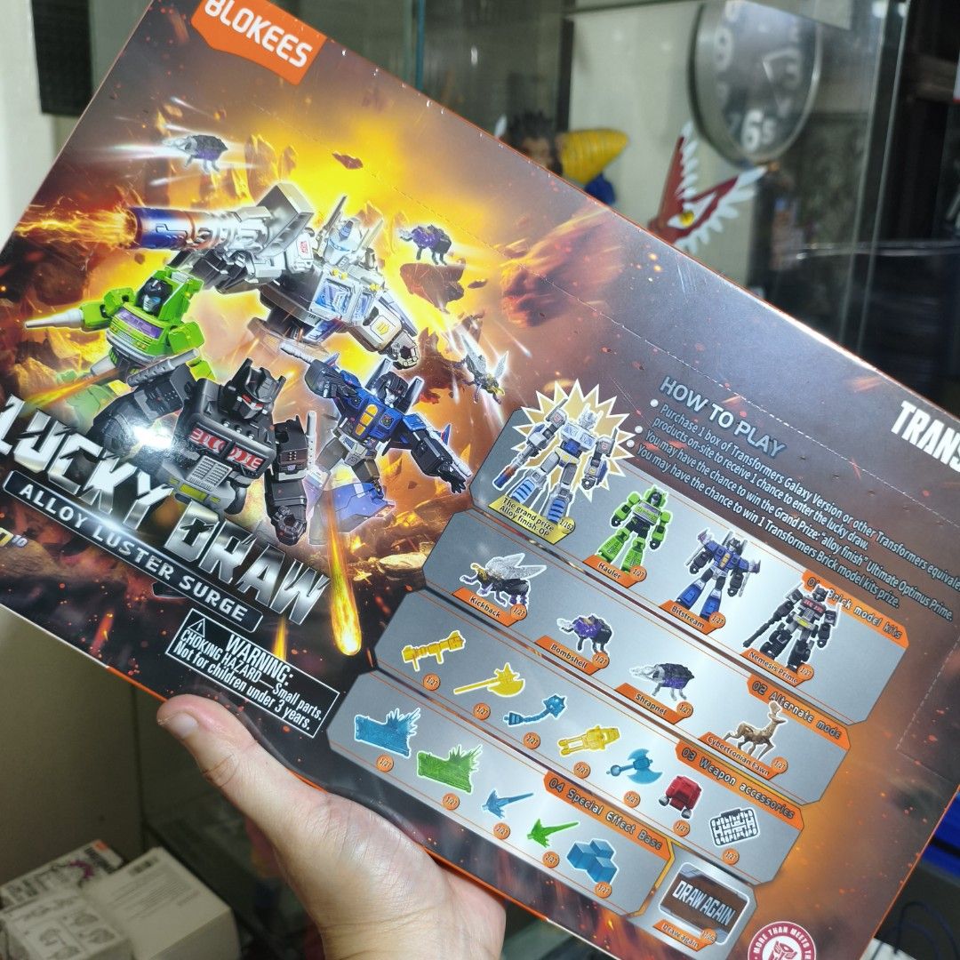 Blokees Transformers Lucky Draw Alloy Surge Box (Category: Gundam & Model Kits) located in Manila. Submitted by egcollectibles (Listing ID 1463569180, Image 1). Description: Sealed and in brand new condition.