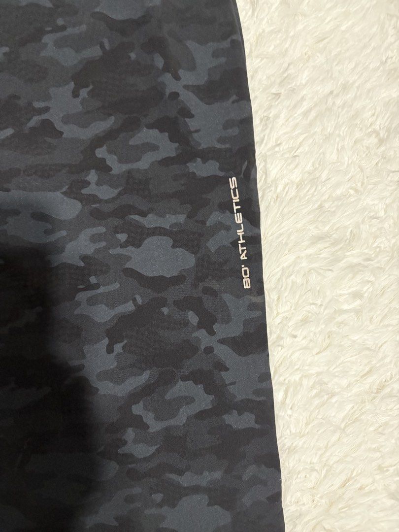 Bo' Athletics Camo Jogger Pants Size Small (Category: Joggers) located in Quezon City. Submitted by Moms_closet (Listing ID 1463669190, Image 2). Description: - Bo' Athletics black and grey camouflage joggers - Elastic waistband with drawstring - Size: Small - Inseam: Approximately 30 inches - Ideal for workouts or casual wear.