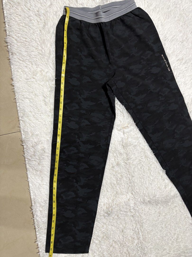 Bo' Athletics Camo Jogger Pants Size Small (Category: Joggers) located in Quezon City. Submitted by Moms_closet (Listing ID 1463669190, Image 3). Description: - Bo' Athletics black and grey camouflage joggers - Elastic waistband with drawstring - Size: Small - Inseam: Approximately 30 inches - Ideal for workouts or casual wear.