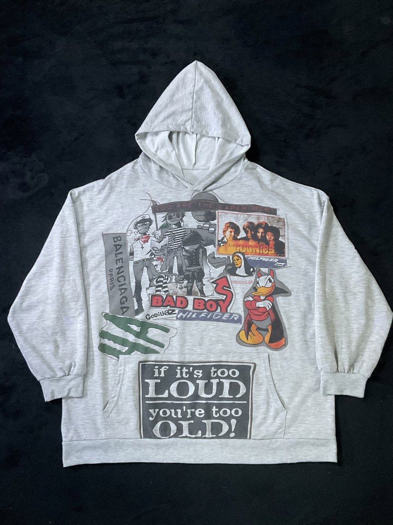 Bootleg / Custom Y2K Mashup Graphic Hoodie (Category: Activewear) located in Tuguegarao City. Submitted by lemdulin_ (Listing ID 1463621375, Image 1). Description: .