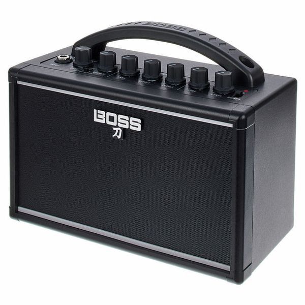BOSS Katana Mini Guitar Amplifier (Category: Musical Instruments) located in Cebu City. Submitted by lito.villaflor (Listing ID 1463572578, Image 1). Description: - BOSS Katana Mini Guitar Amp for sale - Compact and portable design - Ideal for practice sessions or small gigs - Features multiple built-in amp tones - Includes integrated effects - All knobs and ports are clean and functional - Ready for a new home.