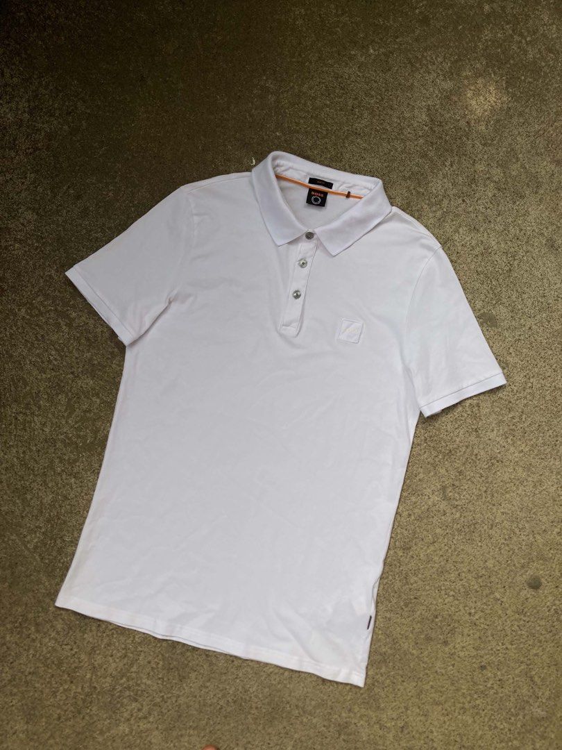 BOSS Passenger Polo Shirt (Category: Luxury Apparel) located in Dapitan. Submitted by thrift_archive2026 (Listing ID 1463668177, Image 1). Description: •𝐚 𝐜𝐥𝐚𝐬𝐬𝐢𝐜 𝐬𝐥𝐢𝐦-𝐟𝐢𝐭, 𝐬𝐡𝐨𝐫𝐭-𝐬𝐥𝐞𝐞𝐯𝐞𝐝 𝐩𝐨𝐥𝐨 𝐬𝐡𝐢𝐫𝐭 𝐜𝐫𝐚𝐟𝐭𝐞𝐝 𝐟𝐫𝐨𝐦 𝐚 𝐬𝐭𝐫𝐞𝐭𝐜𝐡-𝐜𝐨𝐭𝐭𝐨𝐧 𝐩𝐢𝐪𝐮é 𝐟𝐚𝐛𝐫𝐢𝐜, 𝐟𝐞𝐚𝐭𝐮𝐫𝐢𝐧𝐠 𝐚 𝐬𝐢𝐠𝐧𝐚𝐭𝐮𝐫𝐞 𝐰𝐨𝐯𝐞𝐧 𝐥𝐨𝐠𝐨 𝐩𝐚𝐭𝐜𝐡 𝐨𝐧 𝐭𝐡𝐞 𝐥𝐞𝐟𝐭 𝐜𝐡𝐞𝐬𝐭. 𝐀𝐮𝐭𝐡𝐞𝐧𝐭𝐢𝐜 ✅ 𝐒𝐢𝐳𝐞: �