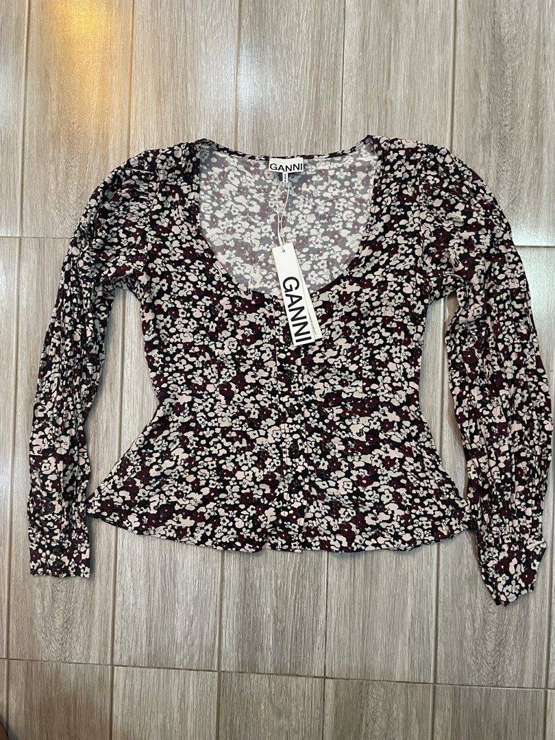 Brandnew Ganni Blouse (Category: Blouses) located in Las Pinas. Submitted by dhliacmp (Listing ID 1463691270, Image 2). Description: Brandnew Ganni Blouse Size 36 Ready to wear! .