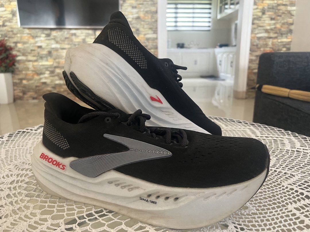 Brooks Running Shoes DNA Tuned Black White (Category: Sneakers) located in Koronadal. Submitted by sheena_fence (Listing ID 1463576819, Image 1). Description: - Brooks running shoes in black and white - Features DNA Tuned cushioning system for comfort - Excellent grip on the soles for stability - Black laces - Ideal for running - Note: Used few times only AlMOST NEW.