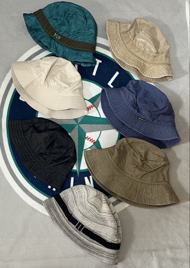 Bucket hats (Category: Hats & Beanies) located in Manila. Submitted by davinci1 (Listing ID 1463660398, Image 1). Description: Mix branded bucket hats DM FOR THE PRICE 📍LAS PIÑAS 📦 JNT/LBC/LALAMOVE CAN DO MEET UP AROUND LAS PIÑAS VC SURE BUYER FIRST TO PAY GET THE ITEM NEED 50 PESOS DOWNPAYMENT LALAMOVEMOD GCASH NO COD/COP.