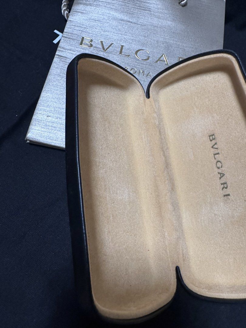 BVLGARI SUNGLASSES CASE & Paper Bag (Category: Luxury Accessories) located in Marikina City. Submitted by luvbags40524 (Listing ID 1463672892, Image 3). Description: Good condition Slight dent Dm for interested .