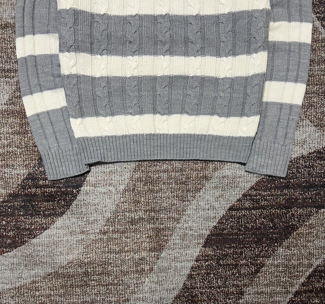 Cable Knit Sweatshirt (Category: Longsleeves) located in Rizal. Submitted by ithriftph_ (Listing ID 1463673870, Image 3). Description: 🔻 Details 🔻 Cable Knit Sweatshirt Soft knit style Medium on tag Width: 17" Length: 24" Color rate: 9/10 Condition: 9/10 No issue Price: 200 pesos Reminders: Color may vary due to lighting and your screen resolution. Note: Ready to wear (already washed) Mode of Payment: 📌 Gcash Do not hesitate to DM me for more 