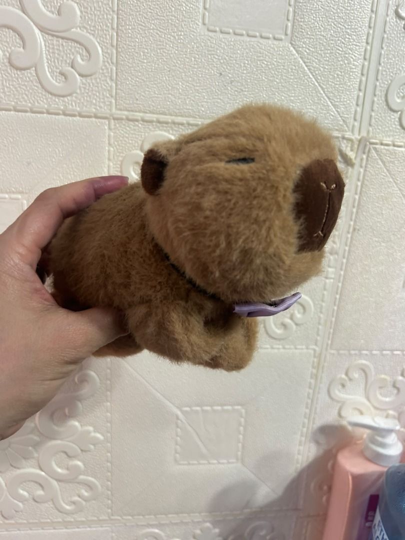 Capybara Plushie Clip bag charm (Category: Shoulder Bags) located in Las Pinas. Submitted by whatzupriley (Listing ID 1463635315, Image 2). Description: Cute Capybara Plush Bag Charm - Strap Clip-On Pendant for Bags & Backpacks 150 pesos 🛵 Shipping via J&T or Lalamove BAG NOT INCLUDED.