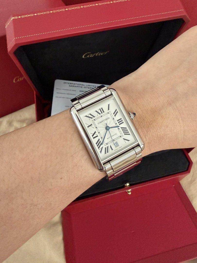 Cartier watch (Category: Jewelry) located in Pasay City. Submitted by ms0718 (Listing ID 1463660901, Image 2). Description: with complete inclusion bought 2024 automatic xl size for serious buyers only.