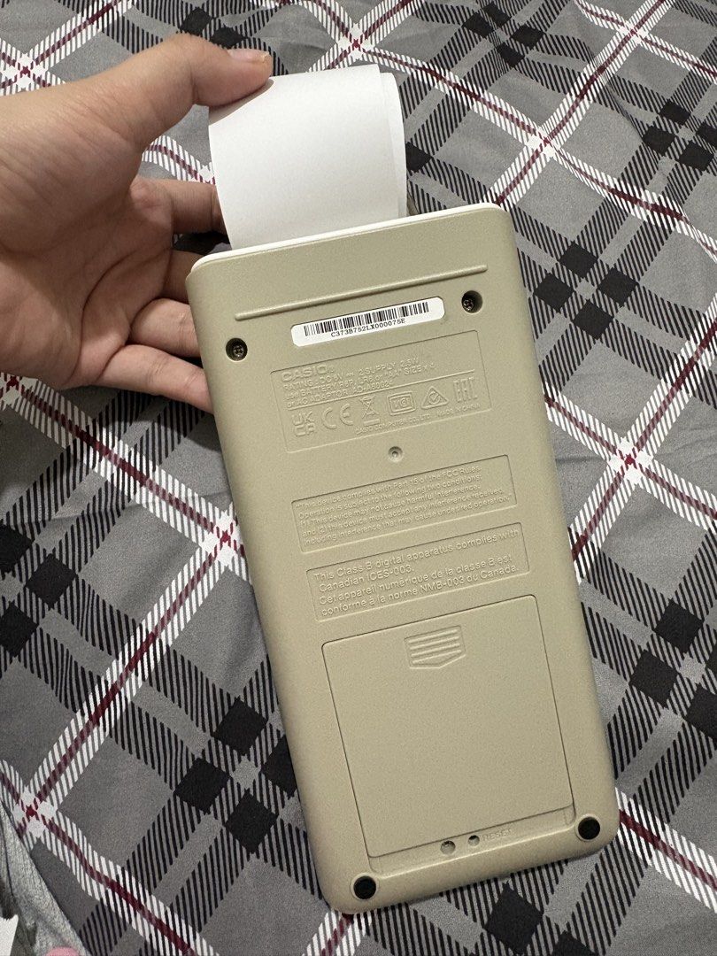 Casio HR-8RC Printing Calculator with Paper Roll (Category: Office & Business Technology) located in Manila. Submitted by afiyahhabib (Listing ID 1463724705, Image 3). Description: RFS. Selling my 4months old calculator with printer because of planning to buy color black. Good as new pa po ito.Can send also video. i buy this for 1700+ but selling this for only 1500 only now..