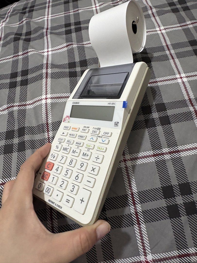 Casio HR-8RC Printing Calculator with Paper Roll (Category: Office & Business Technology) located in Manila. Submitted by afiyahhabib (Listing ID 1463724705, Image 2). Description: RFS. Selling my 4months old calculator with printer because of planning to buy color black. Good as new pa po ito.Can send also video. i buy this for 1700+ but selling this for only 1500 only now..