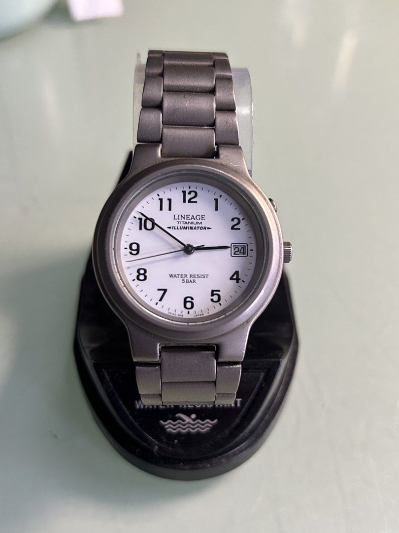 Casio Lineage Titanium Illuminator Watch (Category: Men's Watches) located in Cavite. Submitted by mamamia73 (Listing ID 1463726941, Image 2). Description: - Casio Lineage Watch - Lightweight Titanium Build - Water Resistant (5 Bar / 50 Meters) - Date Display - Illuminator Feature - Simple & Classic Design - Perfect for Everyday Wear.