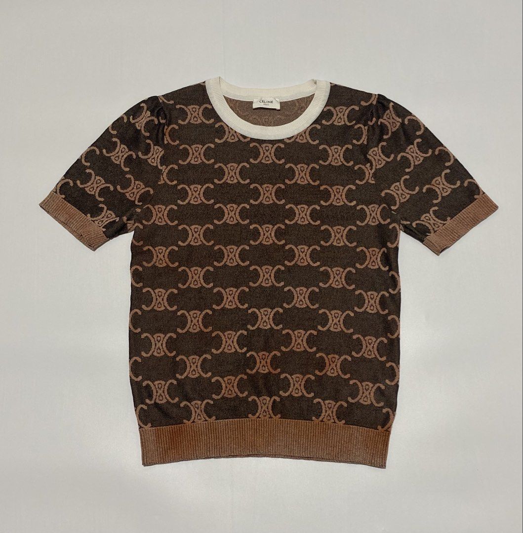 Celine All-over Monogram (Category: Shirts) located in Bislig. Submitted by ejpombo (Listing ID 1463670647, Image 1). Description: 📍Celine All-over Monogram L on tag GOOD AS NEW CONDITION 15 WIDTH 22 LENGTH COLOR RATE 10/10 NO ISSUE PRICE 550 📌UNLI VOUCH/VCALL FOR SAFE TRANSACTIONS. 📌COLOR MAY VARY DUE TO LIGHTNING. 📍LOCATION: MINDANAO, SURIGAO DEL SUR 🧾MOP: GCASH 🚚COURIER: J&T DM FOR THOSE INTERESTED📩.