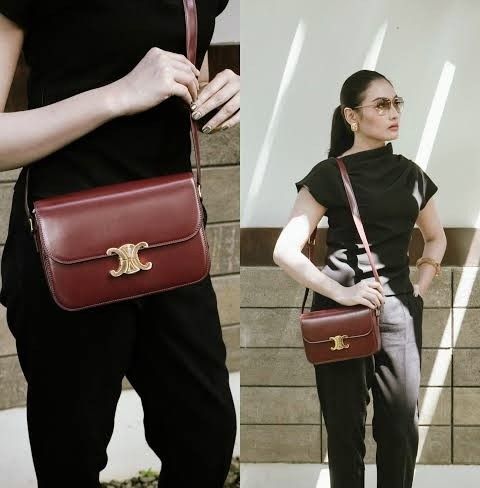 Celine Camera Bag (Category: Shoulder Bags) located in Quezon City. Submitted by luxxechic (Listing ID 1463590751, Image 3). Description: coded pure leather adjustable strap good as new no issue acutual photo posted japan preloved mop: gcash.