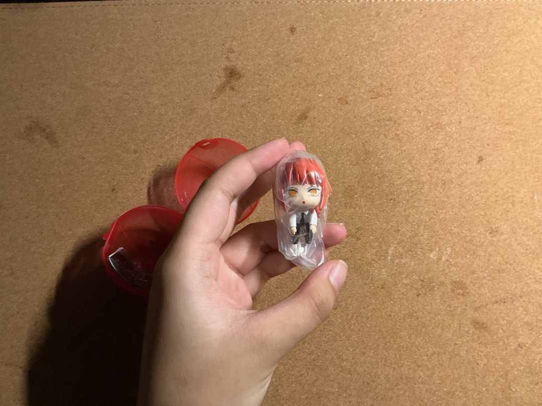 chainsaw man makima gashapon keychain (Category: Character Goods) located in Cebu City. Submitted by luckystrikess_ (Listing ID 1463637228, Image 1). Description: details: - unopened - willing to trade for angel or pochita - buyer shoulder sf.