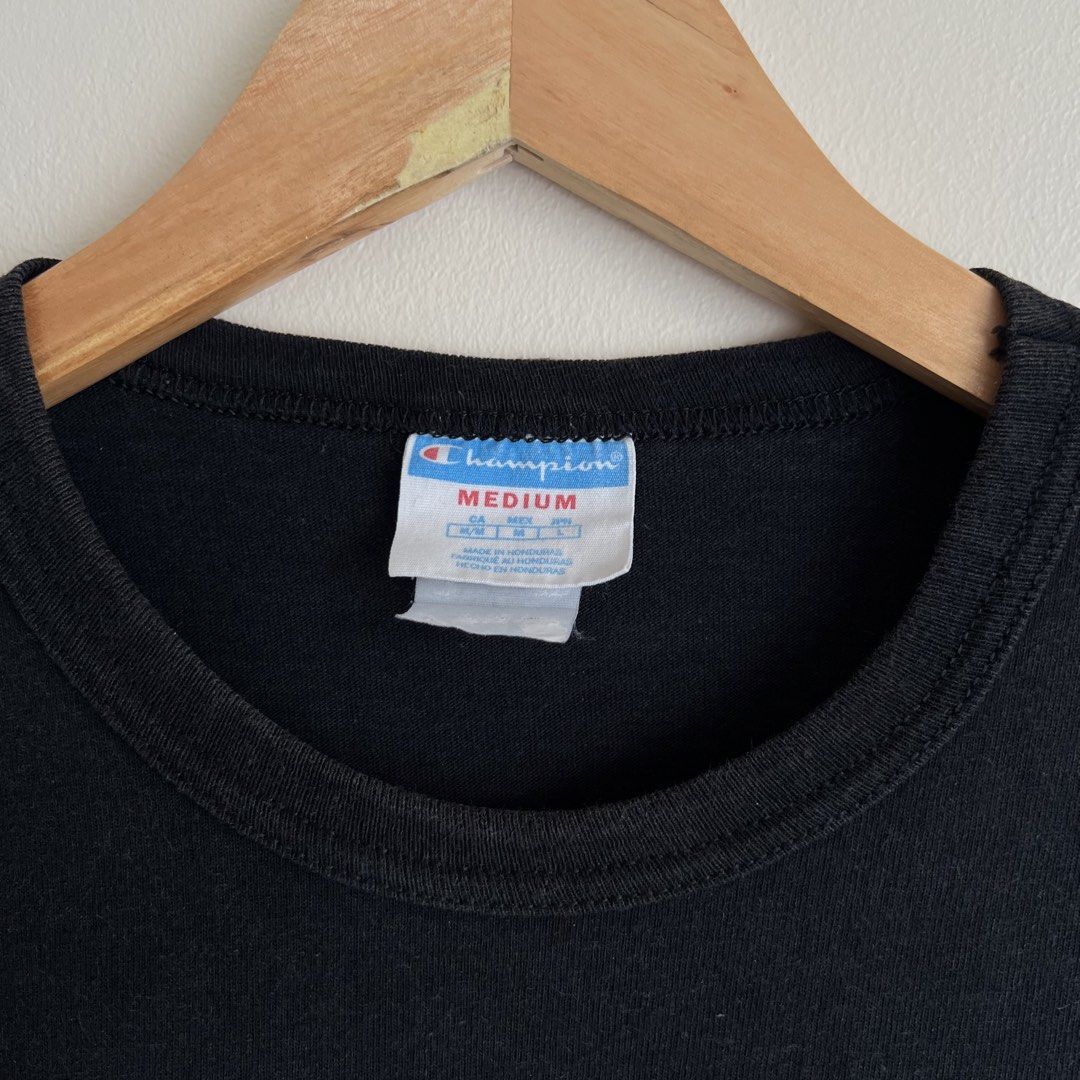 Champion Big Logo T-Shirt (Category: Tshirts & Polo Shirts ) located in Lubao. Submitted by hydrogenph (Listing ID 1463578589, Image 3). Description: Size: Medium on tag Width: 19 Length: 28.