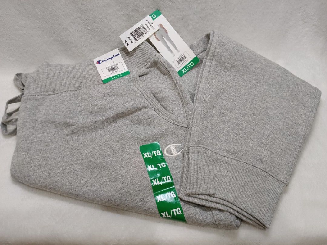Champion Grey Sweatpants XL/TG (Category: Activewear) located in Quezon City. Submitted by shinereign (Listing ID 1463634701, Image 2). Description: - Brand new Champion sweatpants - Color: Grey - Size: XL/TG - Super comfy and casual - Perfect for lounging or running errands.