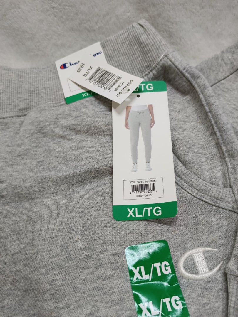 Champion Grey Sweatpants XL/TG (Category: Activewear) located in Quezon City. Submitted by shinereign (Listing ID 1463634701, Image 1). Description: - Brand new Champion sweatpants - Color: Grey - Size: XL/TG - Super comfy and casual - Perfect for lounging or running errands.