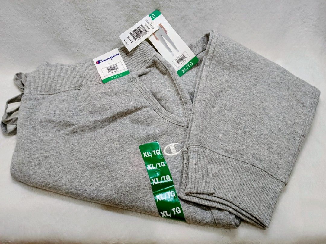 Champion Grey Sweatpants XL/TG (Category: Activewear) located in Quezon City. Submitted by shinereign (Listing ID 1463634701, Image 3). Description: - Brand new Champion sweatpants - Color: Grey - Size: XL/TG - Super comfy and casual - Perfect for lounging or running errands.