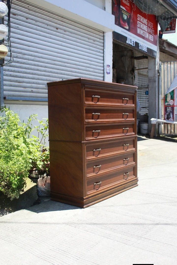 Chest Drawer (Category: Shelves, Cabinets & Racks) located in Meycauayan. Submitted by marygracecasimiro (Listing ID 1463742070, Image 3). Description: Wooden Chest of Drawers 6 pull-out drawers L:41 ¾ • W:18 • H:48 inches 9,400 pesos only💚 #highlights #followersandnonfollowers.