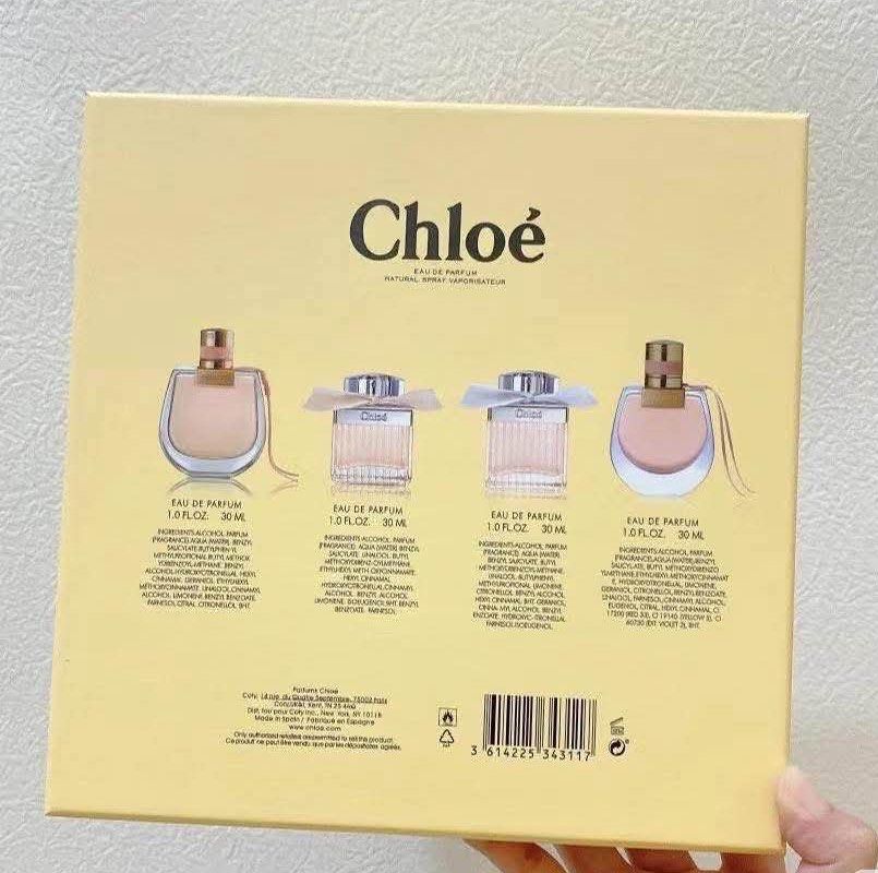 CHLOE 4x30ML PERFUME GIFT SET | PREMIUM QUALITY (Category: Fragrance & Deodorants) located in Quezon City. Submitted by embereshop2 (Listing ID 1463563899, Image 2). Description: 📌 Perfect for yourself or as a gift! ✨ Whether you’re treating yourself or looking for a gift for birthdays and any special occasion, this is a great choice. 💗 The scent is very close to 0G and long-lasting, perfect if you want something that smells premium without goi