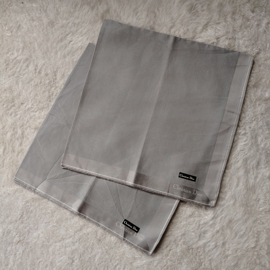 CHRISTIAN DIOR (Category: Handkerchief & Pocket Squares) located in Davao. Submitted by hankiescarveshawls. (Listing ID 1463689659, Image 1). Description: Per piece🩶 19 x 19 Inches .