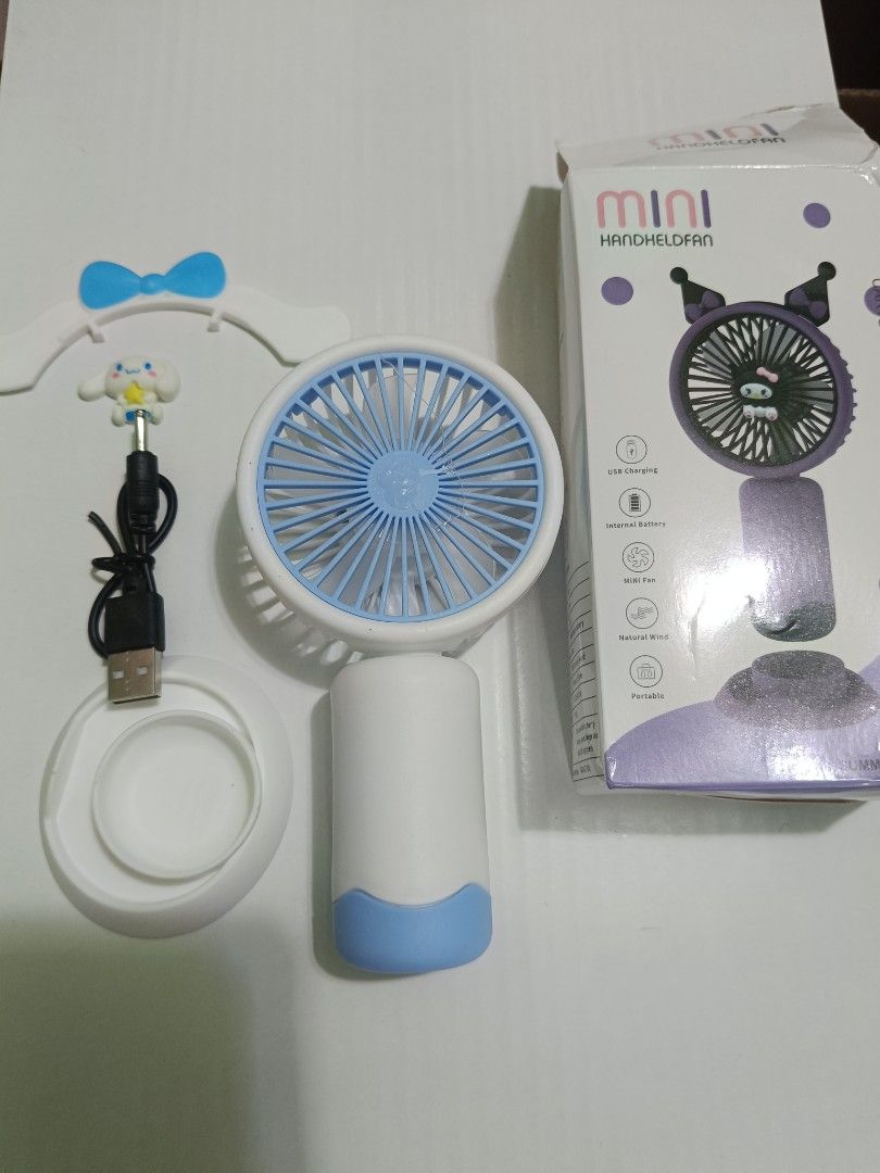 Cinnamoroll Cap, Storage Box, Mini Fan & Plush Toy Set (Category: Plushies & Soft Toys) located in Imus. Submitted by mrpp03 (Listing ID 1463693296, Image 3). Description: - Light blue Cinnamoroll embroidered cap - Cute storage box featuring Cinnamoroll - Mini handheld Cinnamoroll themed fan - Soft, pastel Cinnamoroll plush toy - Ideal gift for any Cinnamoroll enthusiast! PLEASE CHECK LAST PICTURE FOR ALL THE ITEMS INCLUDED. ITEMS ARE IN BIG BROW
