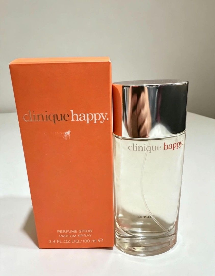 Clinique happy (Category: Fragrance & Deodorants) located in Caloocan City. Submitted by preloved1007 (Listing ID 1463684108, Image 1). Description: authentic.