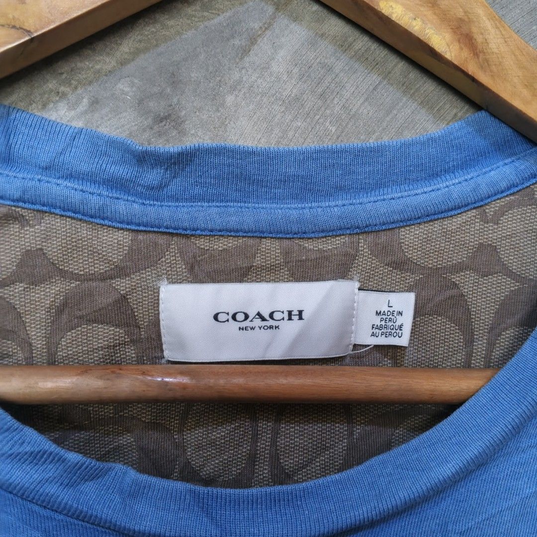 COACH (Category: Tshirts & Polo Shirts ) located in Polomolok. Submitted by cjramada (Listing ID 1463613851, Image 3). Description: COACH ‎ ‎Excellent Condition ‎Size - Large ‎Dimes - 22.5x28 ‎Color Rate - 9.5/10 ‎No issue/Need Wash ‎ ‎ ‎₱449+SF📩.